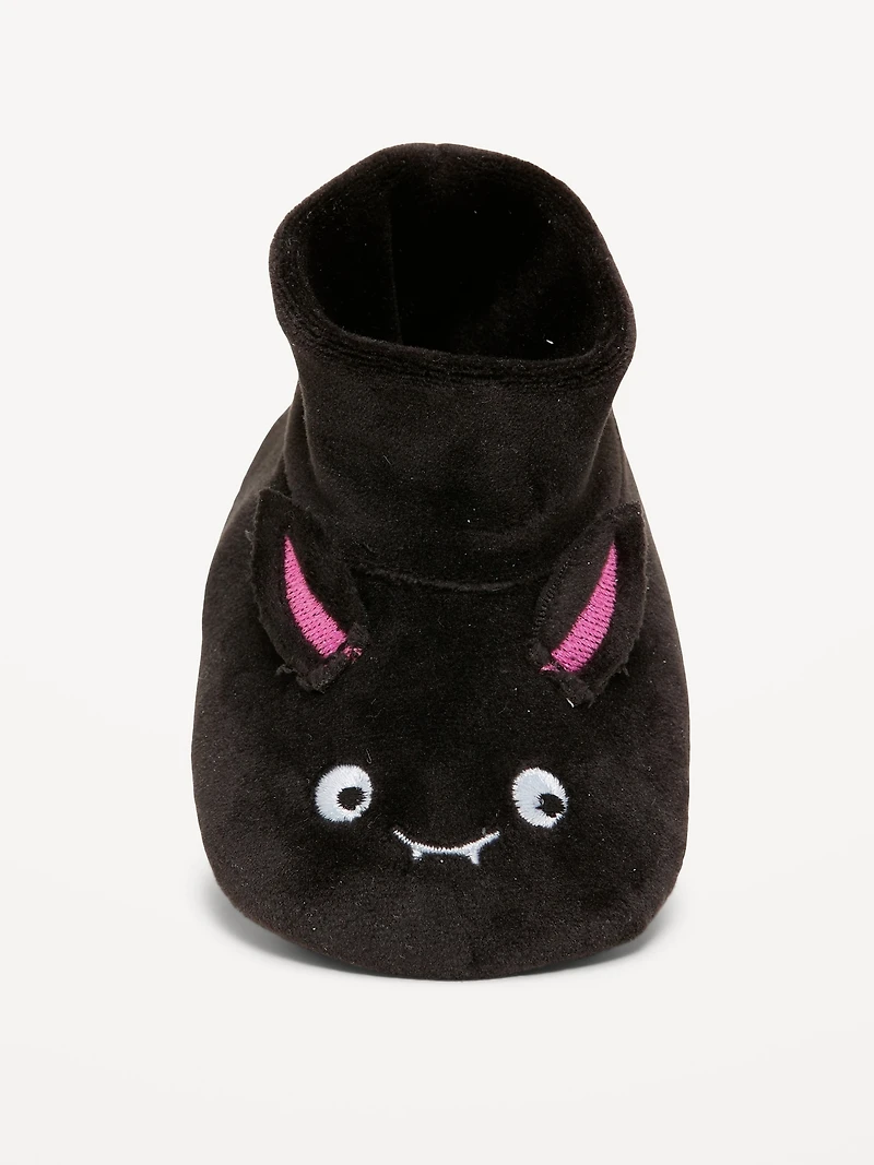 Velour Critter Slippers for Baby