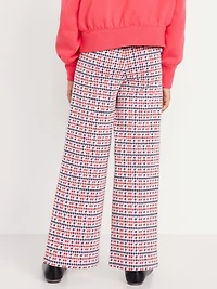 High-Waisted Straight-Leg Sailor Pants for Girls