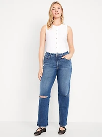 High-Waisted OG Loose Ripped Jeans