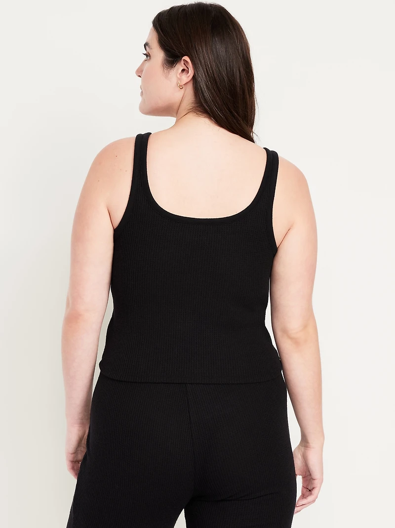 Cozy Waffle Pajama Tank Top