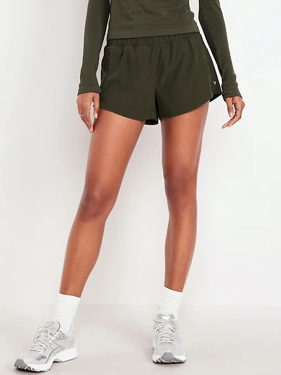 Mid-Rise StretchTech Run Shorts - 3-inch inseam