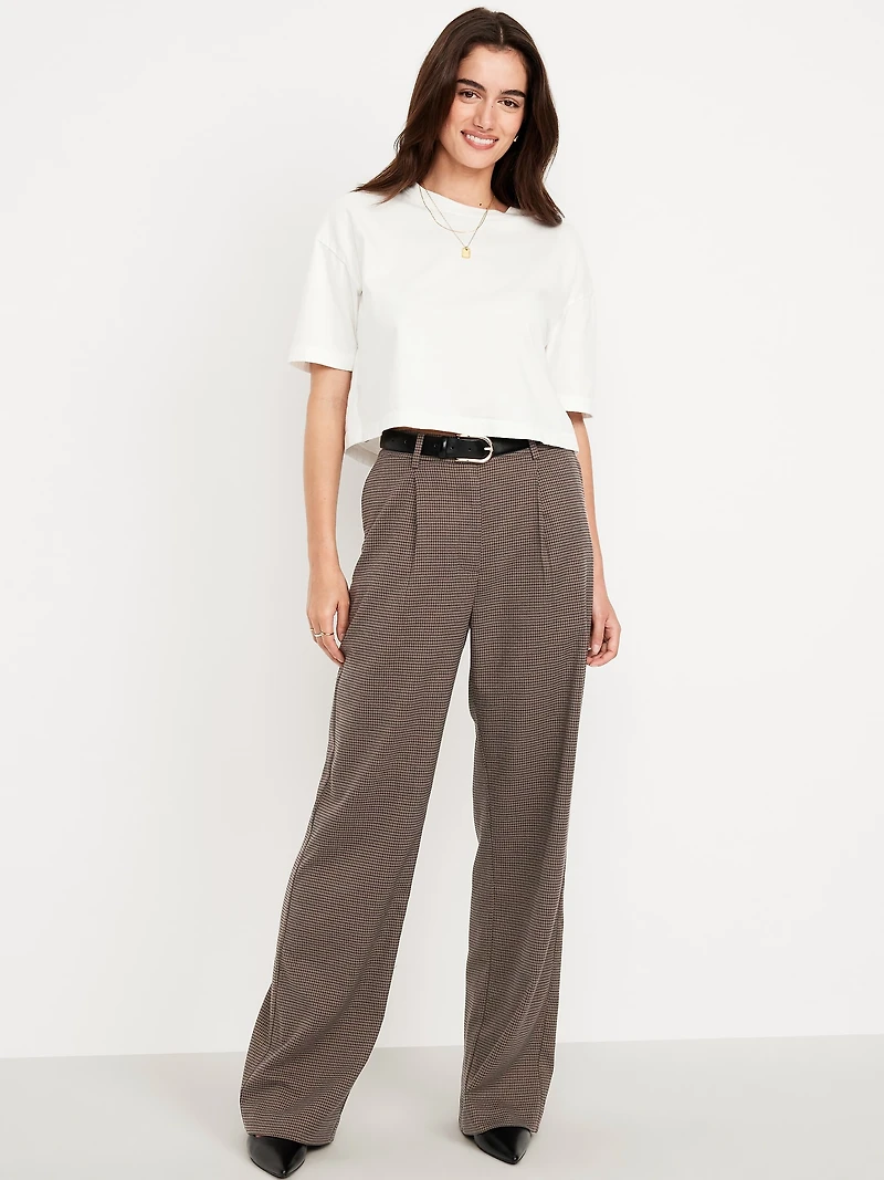 Extra High-Waisted Taylor Wide-Leg Trouser Pants