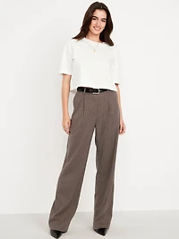 Extra High-Waisted Taylor Wide-Leg Trouser Pants