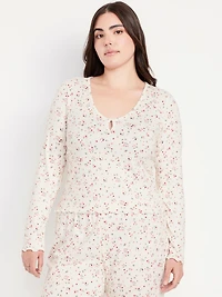 Cozy Ribbed Pajama Top