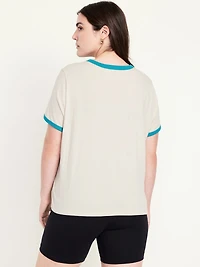 Miami Dolphins EveryWear Crew-Neck Ringer T-Shirt