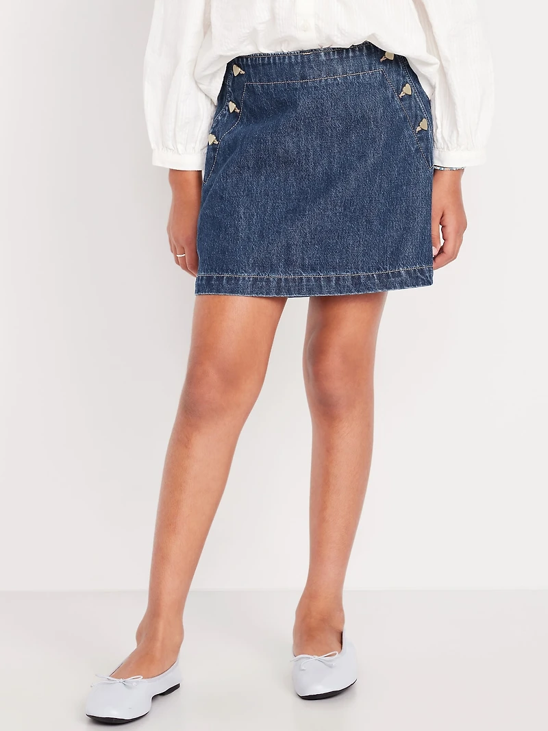 Jean Sailor Skort for Girls