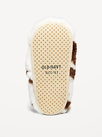 Faux-Fur Critter Slippers for Toddler