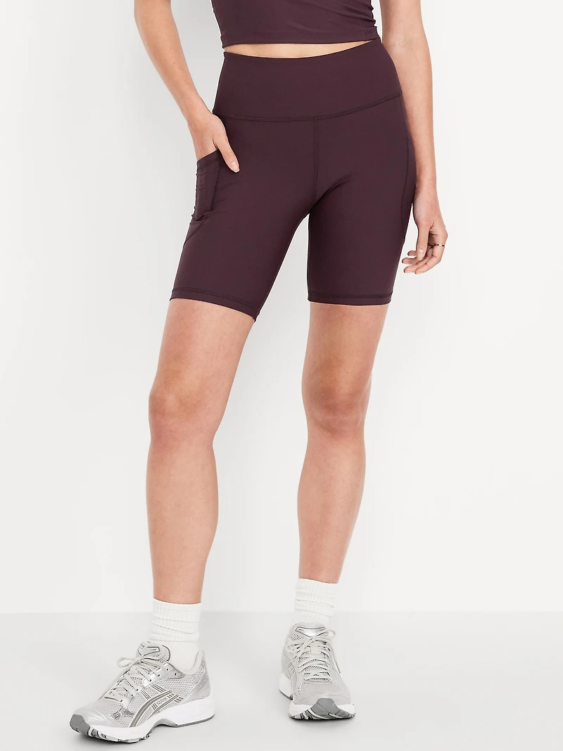 High-Waisted PowerSoft Biker Shorts - 8-inch inseam