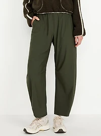 High-Waisted SleekTech Barrel Ankle Pants