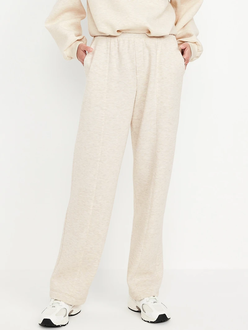 High-Waisted Bounce Fleece Trouser Sweatpants
