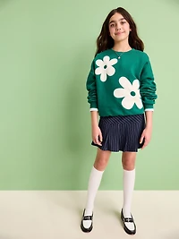 Pleated Twill Skirt for Girls