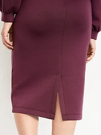 Extra High-Waisted Bounce Fleece Midi Skirt