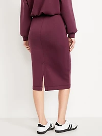Extra High-Waisted Bounce Fleece Midi Skirt