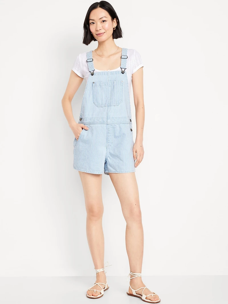 Baggy Jean Shortalls -- 3-inch inseam