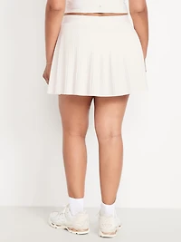 Extra High-Waisted Micro-Pleated Performance Skort