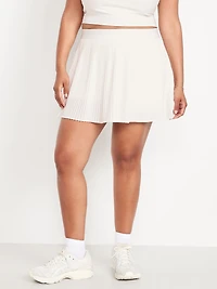 Extra High-Waisted Micro-Pleated Performance Skort
