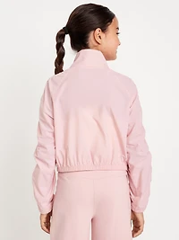 Long Ruched-Sleeve Jacket for Girls