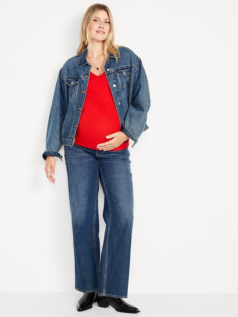 Maternity Cozy Snug V-Neck T-Shirt