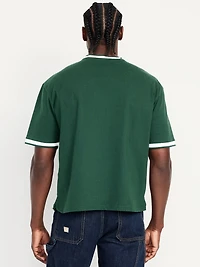 Heavyweight Cropped V-Neck T-Shirt