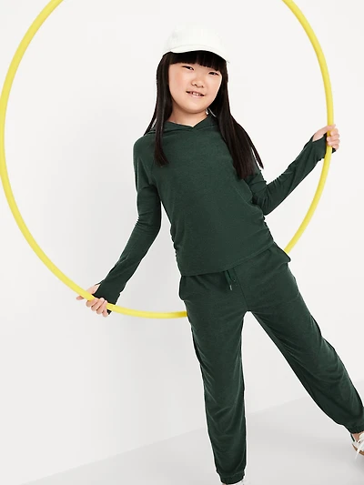 CloudMotion High-Waisted Jogger Sweatpants for Girls