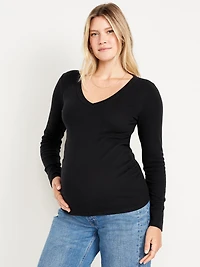 Maternity Cozy Snug V-Neck T-Shirt