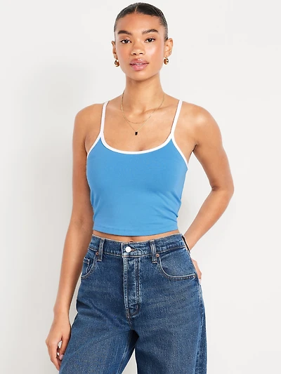 Tipped Jersey Brami Top