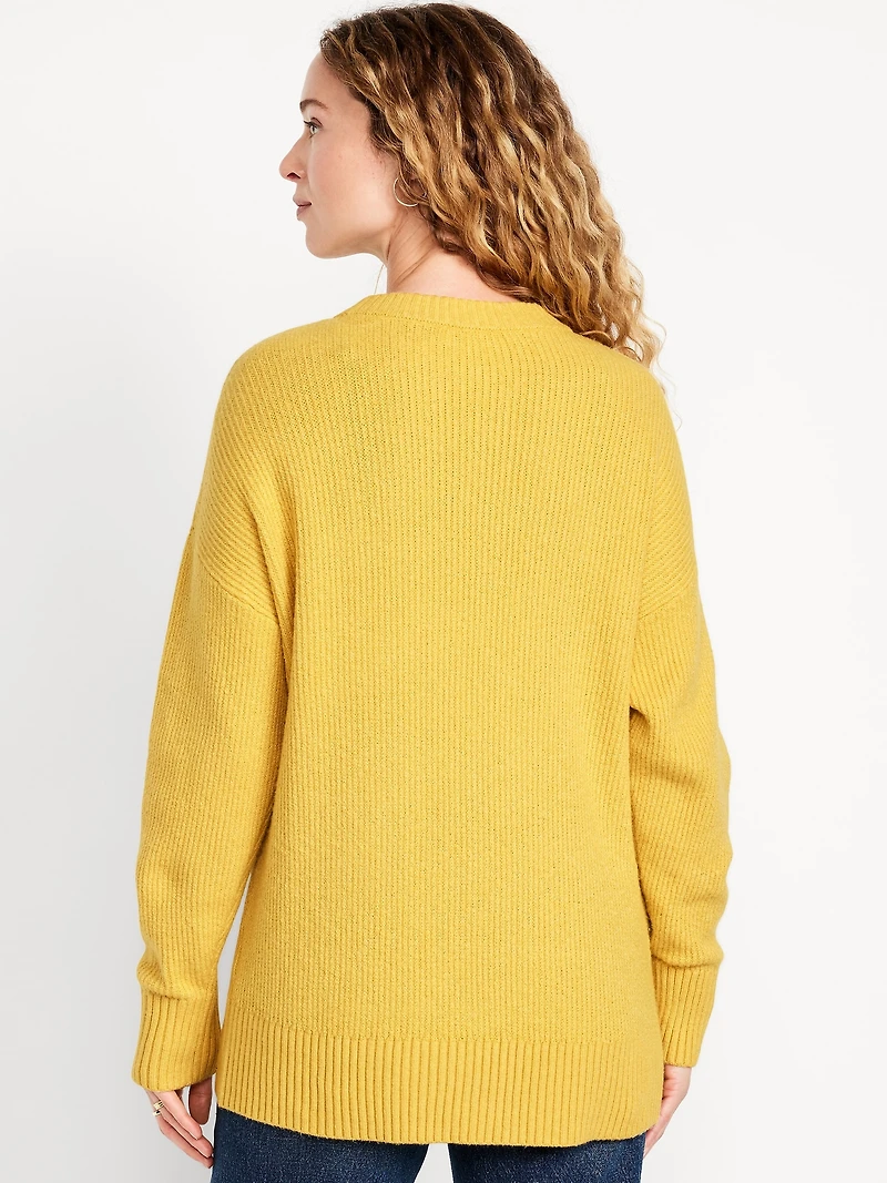 SoSoft Crew-Neck Tunic Sweater