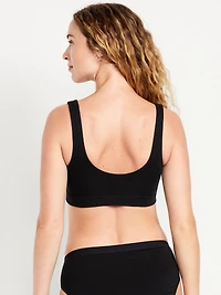 Ruched Cotton Bralette