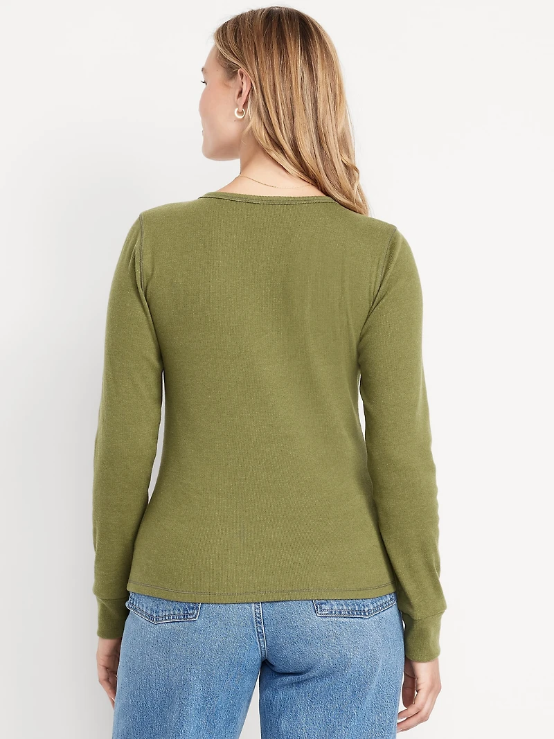Cozy Snug Crew-Neck Henley