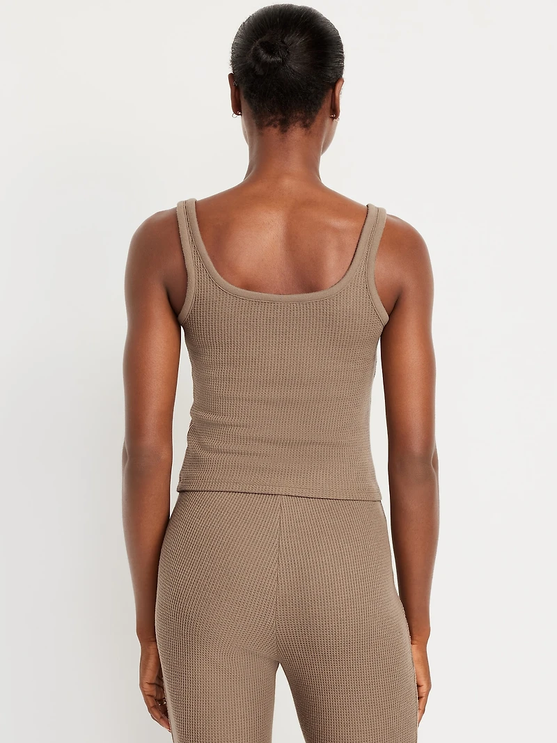 Cozy Waffle Pajama Tank Top