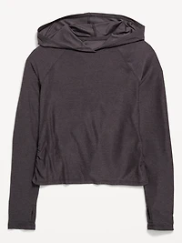 CloudMotion Side-Ruched Performance Hoodie for Girls