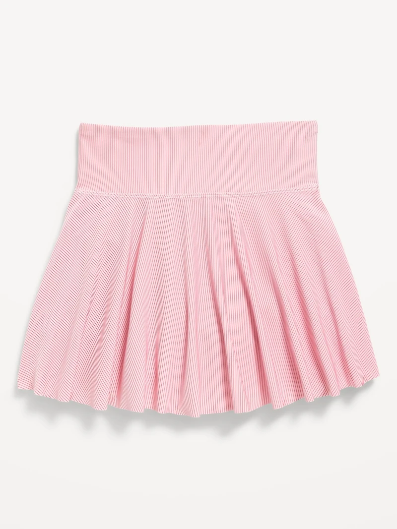 High-Waisted PowerSoft Ribbed Skort for Girls