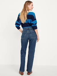 Mid-Rise Slouchy Straight Jeans