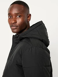 Frost-Free Water-Resistant Hooded Puffer Jacket