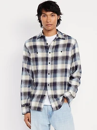 Plaid Flannel Pocket Shirt