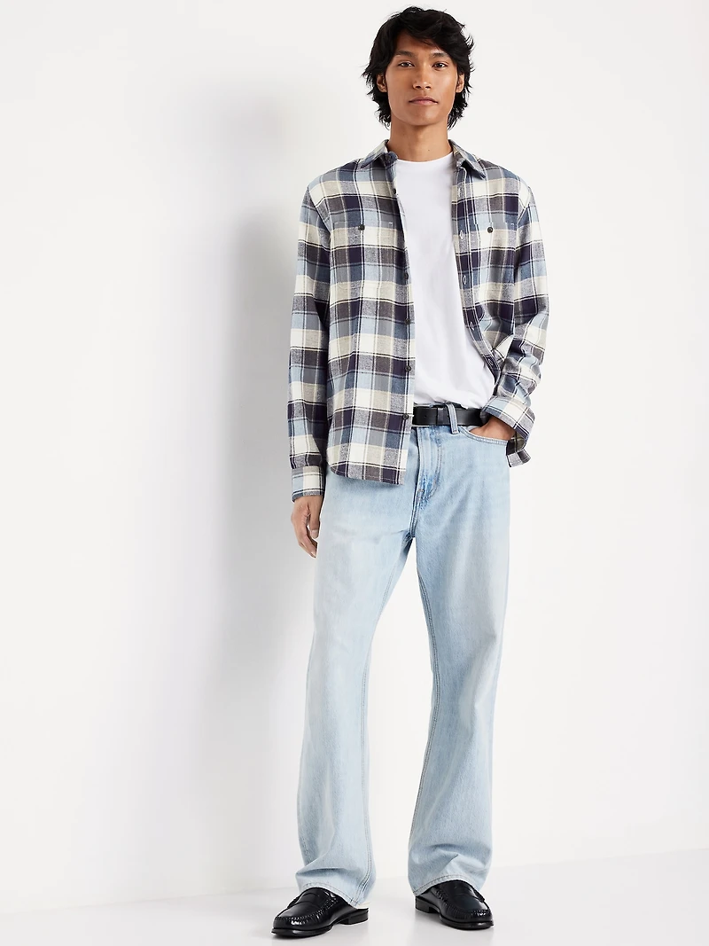 Plaid Flannel Pocket Shirt