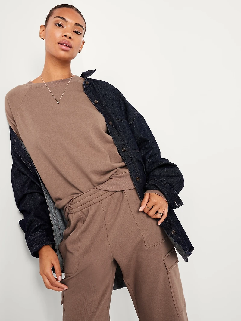 SoComfy Oversized Raglan Sweatshirt