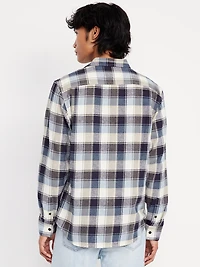 Plaid Flannel Pocket Shirt