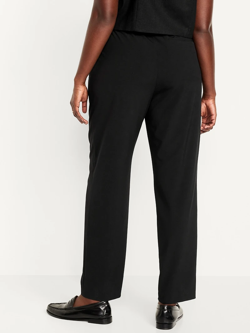 High-Waisted Billie Straight Ankle Trouser