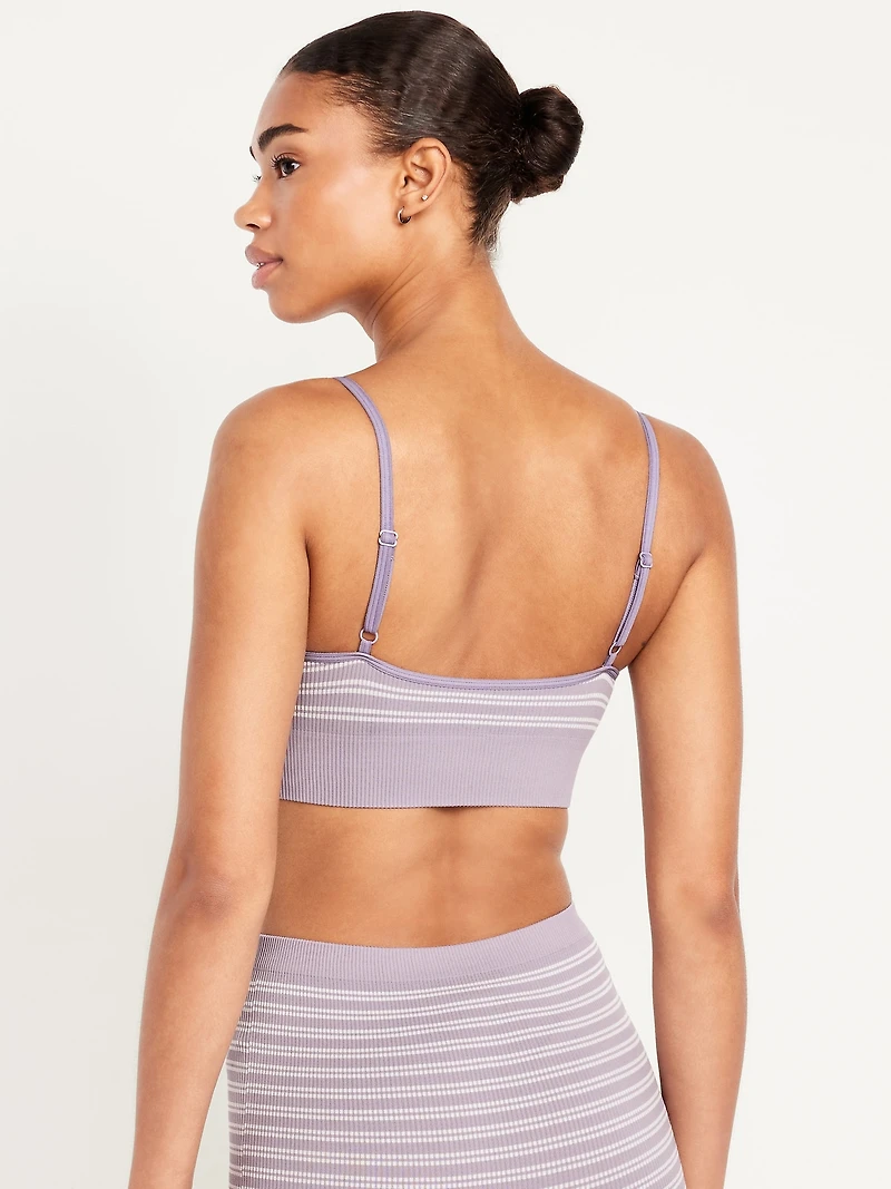 Seamless Ribbed Longline Bralette