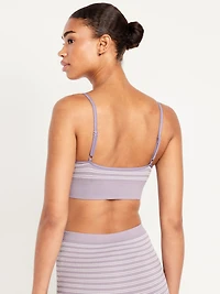 Seamless Ribbed Longline Bralette