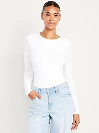 Long-Sleeve Crew-Neck Bodysuit