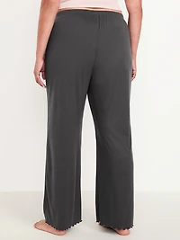 High-Waisted Cozy Rib Pajama Pants