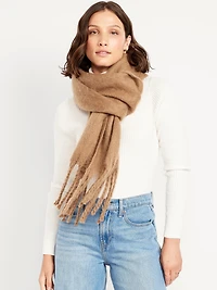 Brushed Fringed Scarf