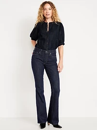 Mid-Rise Slim Boot-Cut Jeans
