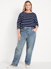 Low-Rise Slouchy Straight Jeans