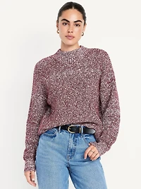 SoSoft Cropped Mock-Neck Sweater
