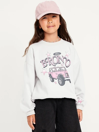 Ford Bronco™ Oversized Graphic Tunic Sweatshirt for Girls