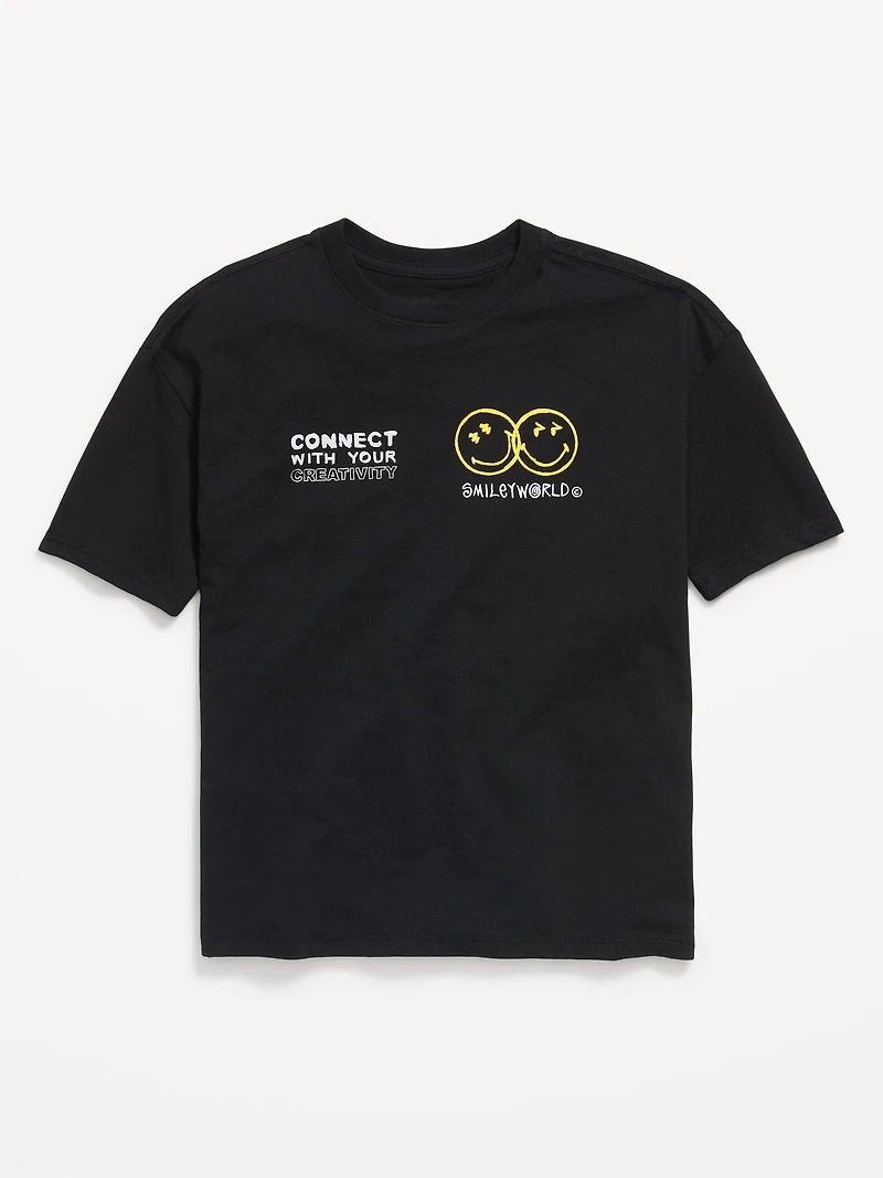 Smiley World™ Oversized Graphic T-Shirt for Boys