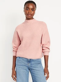 SoSoft Cropped Mock-Neck Sweater